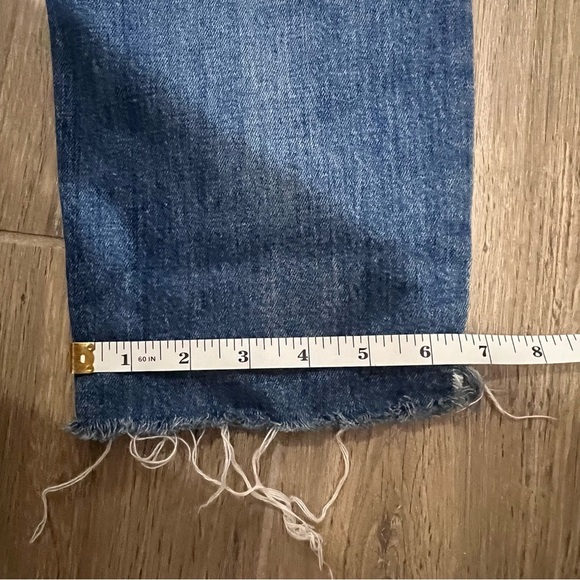 Madewell Jeans The High Rise Slim Boy Distressed Fray Hem Boyfriend Trend Casual - Picture 11 of 12